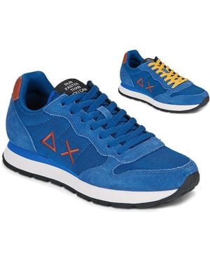 Sun 68 Lage Sneakers Tom Solid - Blauw