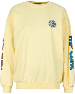 Rip Curl Pullover Sg Heritage Oversized Fleece - Gelb