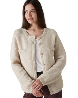Daxon Gilet Cardigan Élégant - Gris