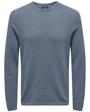 Only & Sons Pull Spanter - Bleu