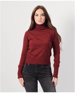 Sweats et pull overs Rouge Guess pour femme Lyst