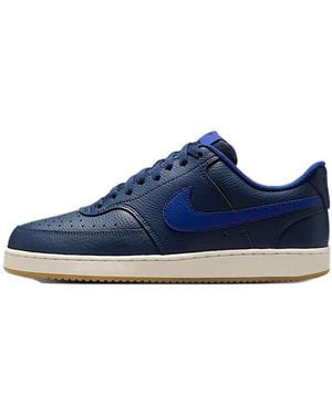 Nike Baskets basses Baskets Court Vision Low cuir - Bleu