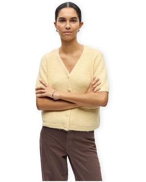 Object Gilet Saggia Re Cardigan - Sunlight - Métallisé