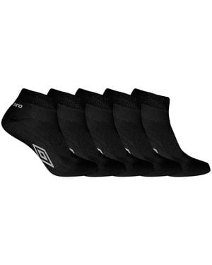 Umbro Chaussettes Lot De 5 Paires De Chaussettes Quarter Homme - Noir