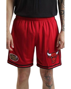 Mitchell & Ness Short Short en maille logo Chicago Bulls - Rouge