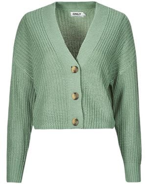 ONLY Gilet Cardigan Onlcarol - Verde