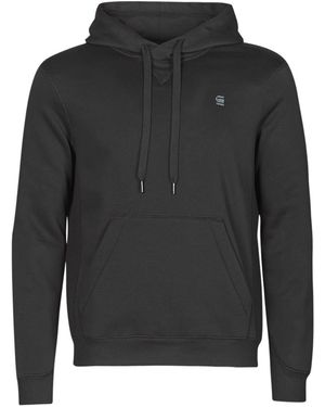 G-Star Felpa Premium Basic Hooded Sweate - Grigio
