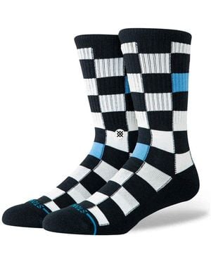 Stance Chaussettes Chef Check Crew - Bleu