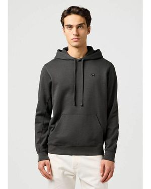 Wrangler Sweat-shirt 112364289 SIGN OFF HOODIE-FADED BLACK - Noir