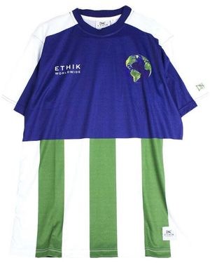 Ethika T-Shirt Global Soccer Blu - Bleu