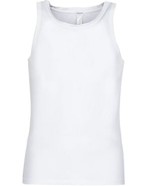 Hom T-Shirt Senza Maniche Suprem Cotton Tanktop - Bianco