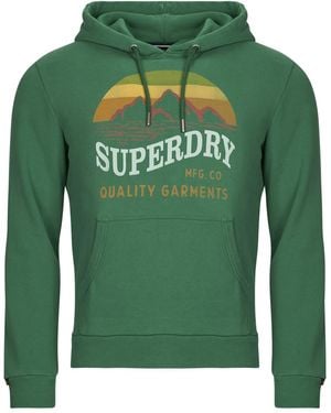 Superdry Felpe Con Cappuccio Outdoors Mountain Rlxd Hood - Verde