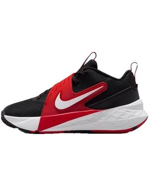 Nike Chaussures Baskets Team Hustle D 12 Maille Respirante - Rouge