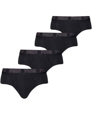 PUMA Slips Slip Paquet de 4 BASIC BRIEFS 4P ECOM - Bleu