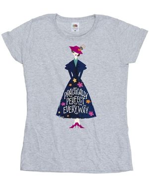 Mary Poppins T-Shirt Practically Perfect - Bleu