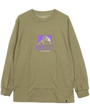 X-Large T-Shirt Cut Out Og Ls Safari - Vert