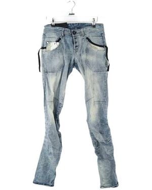 High Jeans Jean en coton bleu
