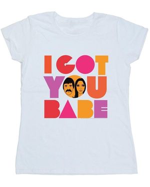 Sonny & Cher T-shirt I Got You - Blanc