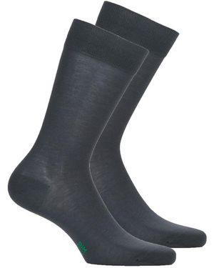 DIM Socken green coton bio mc pack x2 - Blau