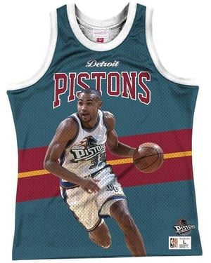 Mitchell & Ness Debardeur Nba Detroit Pistons Grant Hill - Bleu