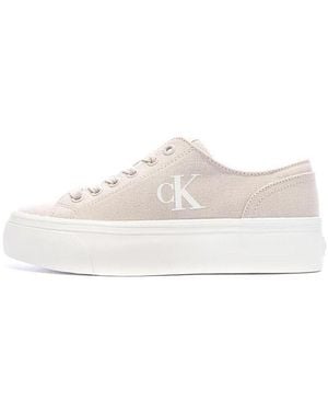Calvin Klein Baskets Basses Vulc - Blanc