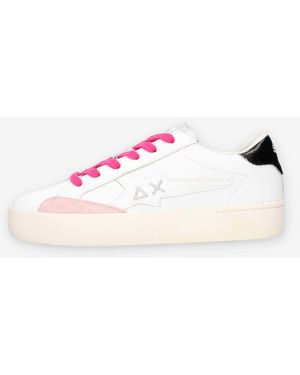 Sun 68 Baskets basses Z45432T-0111BIANCO/NERO - Rose