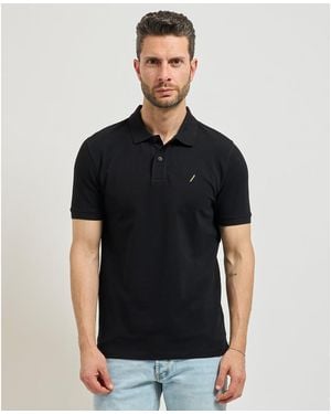 SETTE/MEZZO Polo Polo Settemezzo à 2 boutons - Noir
