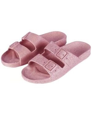 CACATOES Mules Sandales plates Ref 63303 Vieux Rose