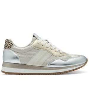 Jana Baskets BASKETS VEGANA 23782 TEJIDO ARGENT - Blanc