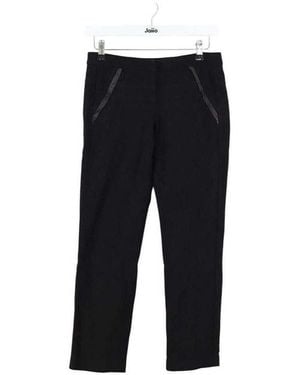 Maje Pantalon Pantalon droit en coton noir