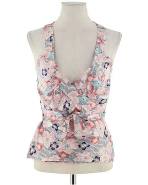 Maje Blouses Top Sans Manche - Rose