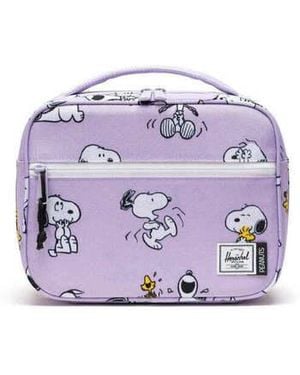 Herschel Supply Co. Sac Isotherme Pop Quiz Lunch Box Snoopy And Woodstock Pastel Lilac - Violet
