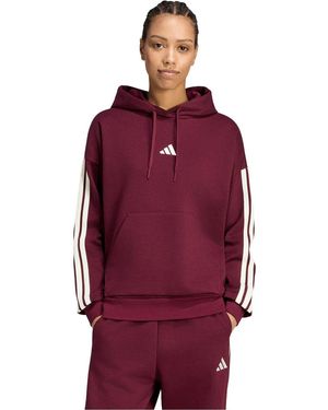 adidas Sweatshirts À Capuche W 3S Fl Hd - Rouge