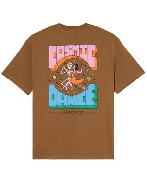 Element T-Shirt Cosmic Dance - Marron