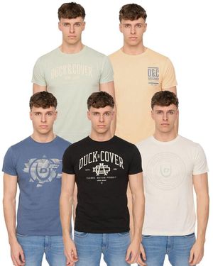 Duck and Cover T-shirt Haltecks - Multicolore