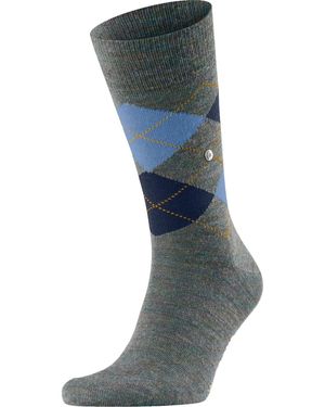 Burlington Socquettes Laine Edinburgh Melange Gris 6337