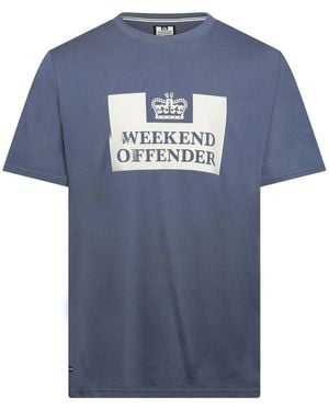 Weekend Offender T-Shirt Mcney - Bleu