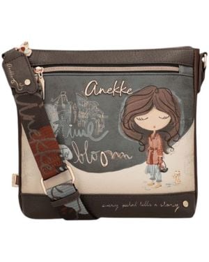 ANEKKE Sac Bandouliere Sac Tulip - Métallisé
