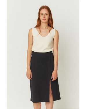 Skfk Jupes Midi Ssk00659 - Noir