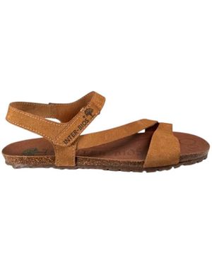 Interbios Sandales plates 1001 - Marron