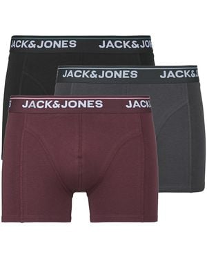 Jack & Jones Boxer Jactimothy Solid Trunks X3 - Viola