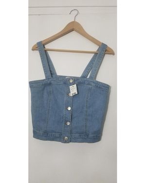 Pimkie Blouses Top en jean - Bleu
