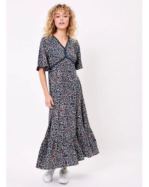 Robe La Fiancée Du Mékong Taille S - Coton Floral - Manches 3/4 - NEUF Avec étiquettes
