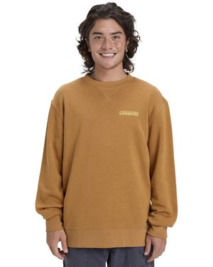 Quiksilver Sweat-shirt Salt Water Graphic - Marron