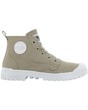 Palladium Bottines Bottines Pampa Sp20 Toile De Coton - Gris
