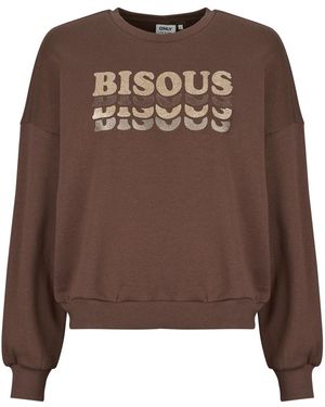 ONLY Sweaters Onladele L/S O-Neck - Bruin