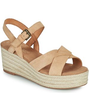 TOMS Sandalen Met Sleehak Willow - Metallic