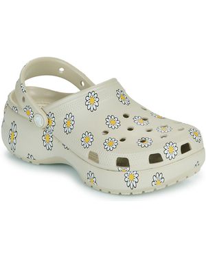 Crocs™ Klompen Classic Platform Floral Clog - Metallic