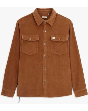 Serge Blanco Chemise Chemise Ml - Marron