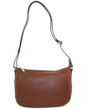 Hexagona Sac Bandouliere Sac en cuir porté travers ref 48613 Caram - Marron